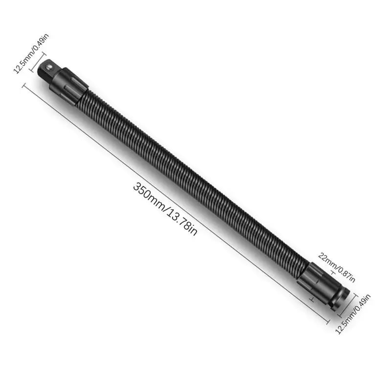 🛠️ 2026 1/2 Flexible Shaft Extension Extender Torque Socket - 🔧Bend, Twist, Conquer Tight Spaces