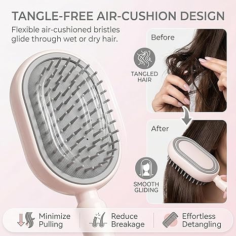 3-in-1 Mist Massage & Self-Cleaning Hair Brush