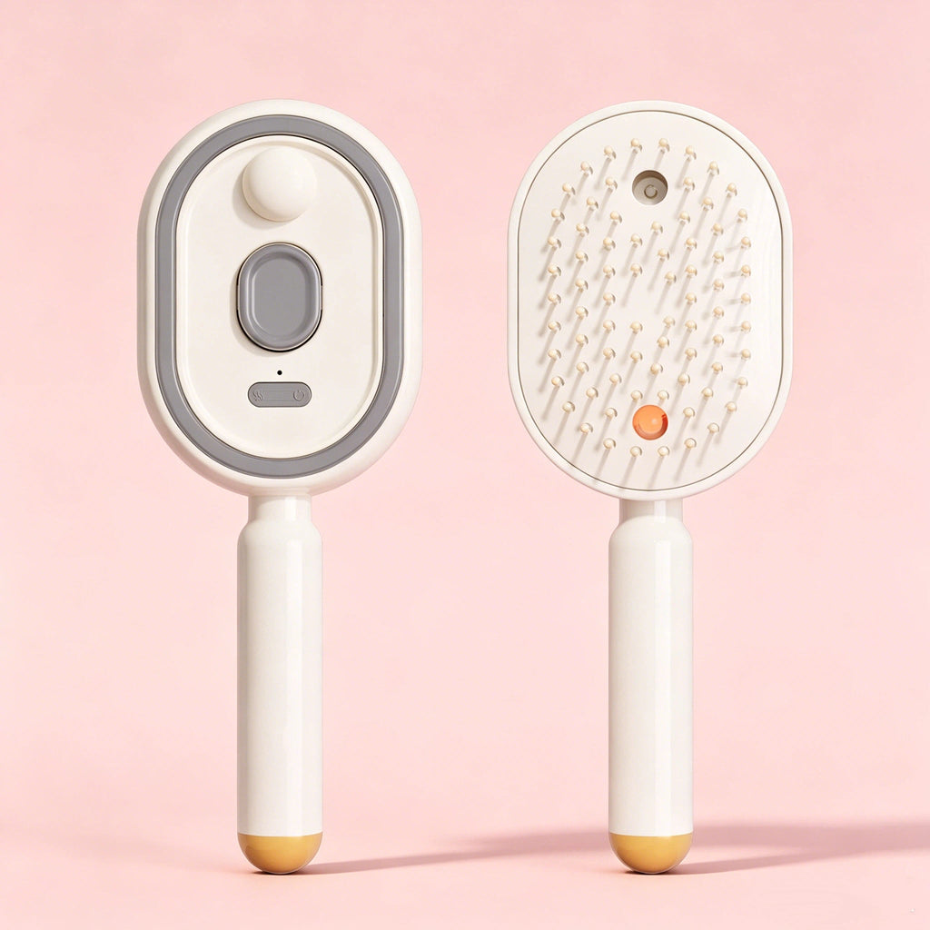 3-in-1 Mist Massage & Self-Cleaning Hair Brush
